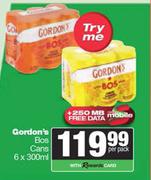 Gordon's Bos Cans-6 x 300ml