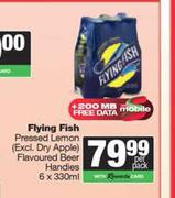  Flying Fish Pressed Lemon Flavoured Beer Handies-6 x 330ml