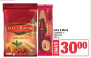 Fatti's & Moni's Spaghetti Or Macaroni-For 2 x 500g