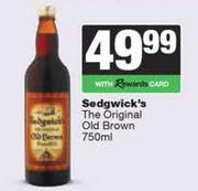 Sedgwick's The Original Old Brown-750ml