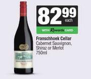Franschhoek Cellar Cabernet Sauvignon Shiraz Or Merlot-750ml
