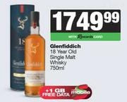 Glenfiddich 18 Year Old Single Malt Whisky-750ml