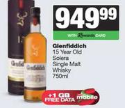 Glenfiddich 15 Year Old Solera Single Malt Whisky-750ml