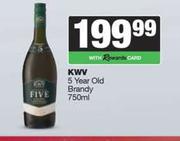 KWV 5 Year Old Brandy-750ml