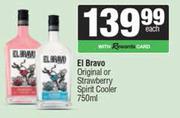 El Bravo Original Or Strawberry Spirit Cooler-750ml
