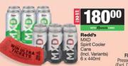 Redd's MXD Spirit Cooler Cans-For 2 x 6 x 440ml