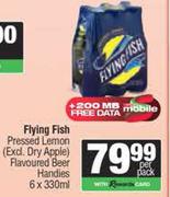 Flying Fish Pressed Lemon Flavoured Beer Handies-6 x 330ml