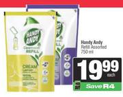 Handy Andy Refill Assorted-750ml Each