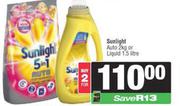 Sunlight Auto 2Kg Or Liquid 1.5Ltr-For 2