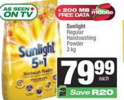 Sunlight Regular Handwashing Powder-3Kg