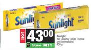Sunlight Bar Laundry (Inclu. Tropical And Germiguard)-For 2 x 400g