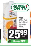 Spar 100% Fruit Juice Blend Assorted-1L