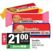 SaveMor Creams Or Marie Biscuits-For 3 x 150g
