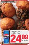 Vetoek & Mince + 300ml Pepsi-Per Combo