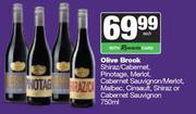 Olive Brook Shiraz/Cab,Pino,Merlot,Cab Sauv,Malbec,Cinsault,Shiraz Or Cab Sauv-750ml