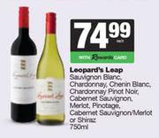 Leopard's Leap Sauv Blanc Chardonnay,Chenin,Pinot Noir,Cab Sauv,Merlot,Pino Or Shiraz-750ml