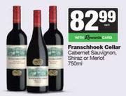 Franschhoek Cellar Cabernet Sauvignon,Shiraz Or Merlot-750ml