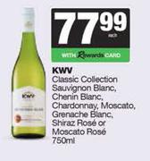 KWV Classic Collection Sauv Blanc,Chenin,Chardonnay,Moscato,Grenache Blanc,Shiraz Or Moscato-750ml