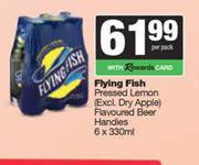 Flying Fish Pressed Lemon Flavoured Beer Handies-6 x 330ml