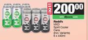 Redd's MXD Spirit Cooler Cans-For 2 x 6 x 440ml