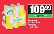 Savanna Alcohol Free Handies-6 x 330ml