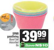 Spar Good Living Bowl Set Assorted-6s Per Pack