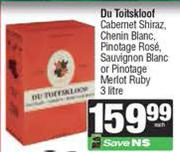 Du Toitskloof Cabernet Shiraz, Chenin Blanc, Pinotage Rose, Sauvignon Blanc/Pinotage Merlot-750ml EA