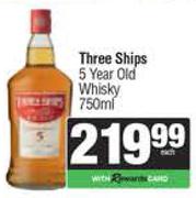 Three Ships 5 year Old Whisky-750ml