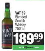 VAT 69 Blended Scotch Whisky-750ml