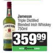 Jameson Triple Distilled Blended Irish Whisky-750ml