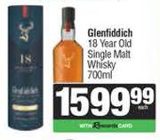 Glenfiddich 18 year Old Single Malt Whisky-700ml