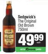 Sedgwick's The Original Old Brown-750ml