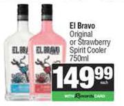 El Bravo Original Or Strawberry Spirit Cooler-750ml Each