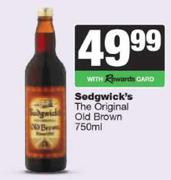 Sedgwick's The Original Old Brown-750ml