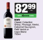 KWV Classic Collection Shiraz,Pinotage,Merlot,Cabernet Sauv,Petit Verdot Or Cape Blend-750ml