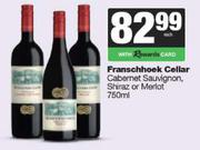 Franschhoek Cellar Cabernet Sauvignon,Shiraz Or Merlot-750ml