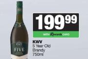 KWV 5 Year Old Brandy-750ml