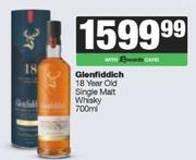 Glenfiddich 18 Year Old Single Malt Whisky-700ml