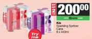 Kix Sparkling Spirtzer Cans-For Any 2 x 6 x 440ml