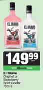El Bravo original Or Strawberry Spirit Cooler-750ml Each