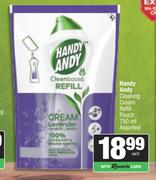 Handy Andy Cleaning Cream Refill Pouch Assorted-750ml