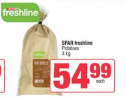 Spar Freshline Potatoes-4Kg
