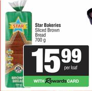 Star Bakeries Sliced Brown Bread-700g Per Loaf