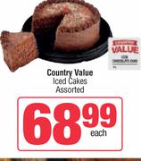 Country Value Iced Cakes Assorted