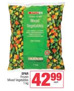Spar Frozen Mixed Vegetables-1kg Each