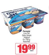 Parmalat Low Fat Dairy Snack Yoghurt Assorted-6 x 100g
