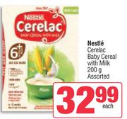 Nestle Nestum Baby Cereal With Milk Assorted-200g Each