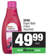 Spar Foam Bath Assorted-2Ltr Each