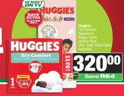Huggies Dry Comfort Nappies Or Nappy Pants Jumbo Pack Assorted-For Any 2