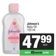 Johnson's Baby Oil-125ml Each